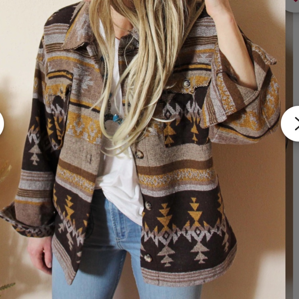 Women's Patterned Sweater Jacket